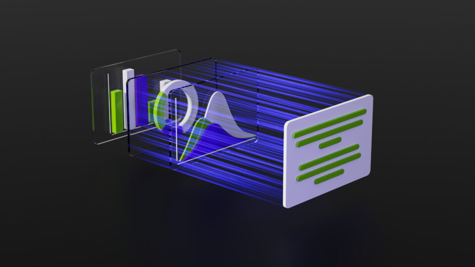 An illustration representing LLM optimization.